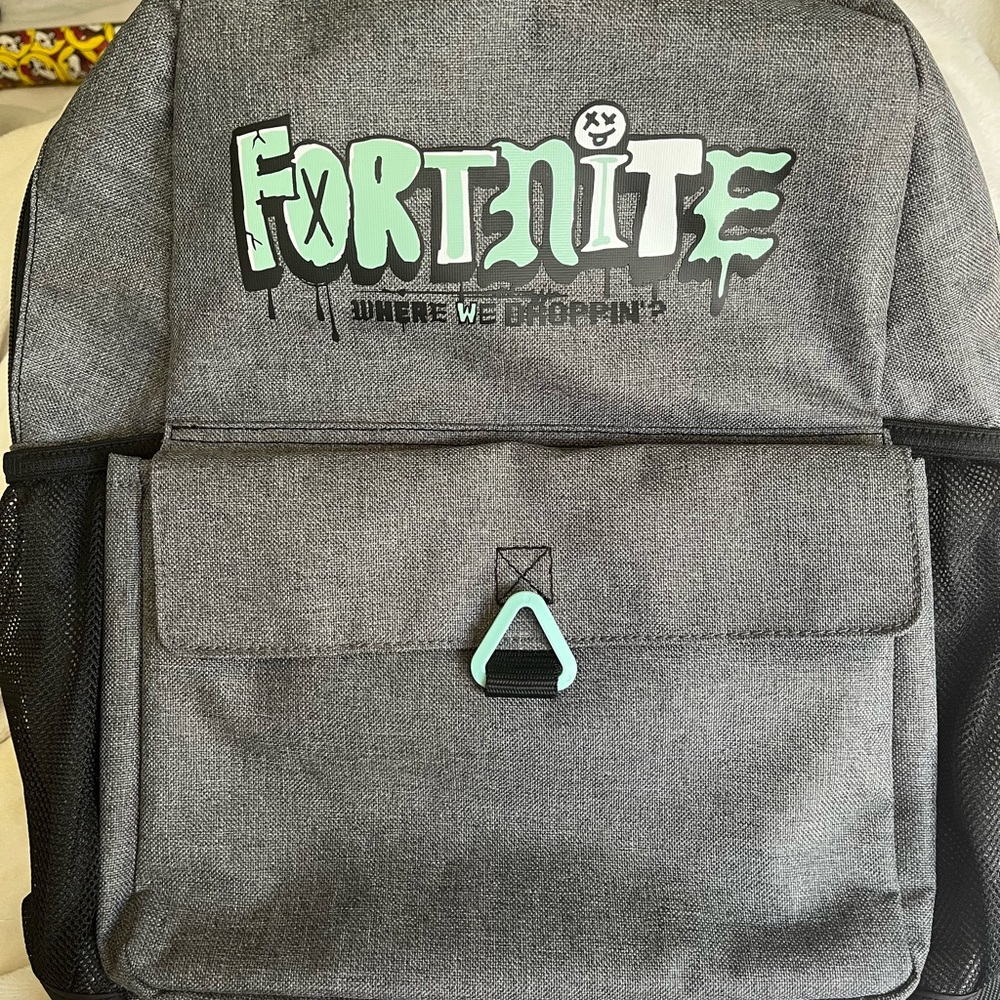 Gray Fortnite Backpack